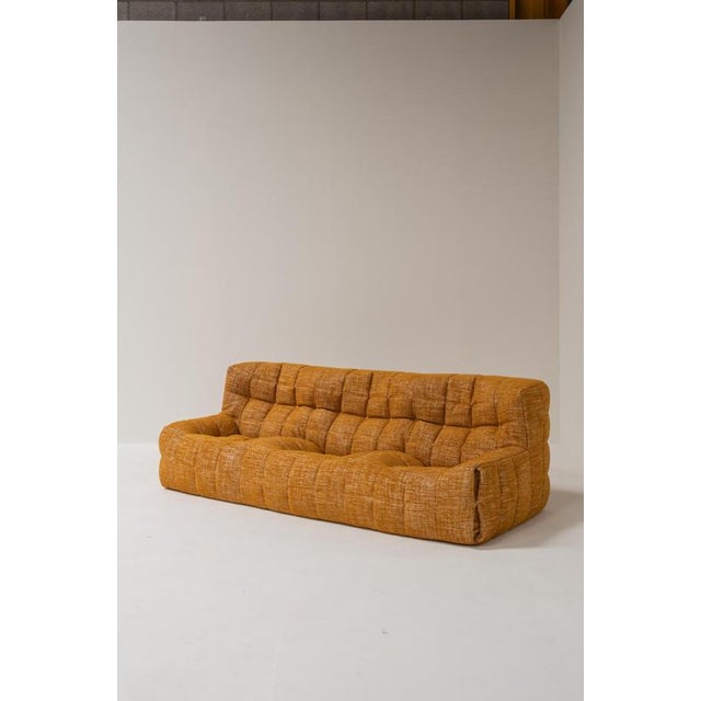 A beautiful vintage Kashima 3-seater sofa designed by Michel Ducaroy for Ligne Roset in the 1970s. Celebrated for its...