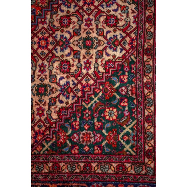 2000 - 2009 Hand-Knotted Middle Eastern Seneh Rug For Sale - Image 5 of 9