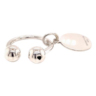 1990s Tiffany & Co Estate Sterling Silver Keychain 9.2 Grams For Sale