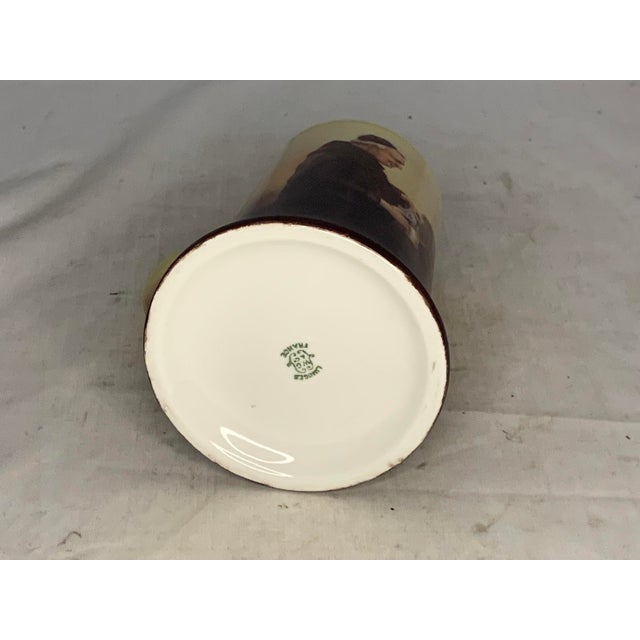 Ceramic Antique Limoges Monk Tankard Mug: William Guerin Hand-Painted c. 1900 For Sale - Image 7 of 10