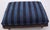 Antique Ottoman with Blue Striped Fabric by Fußschemel, 1920s For Sale - Image 3 of 3