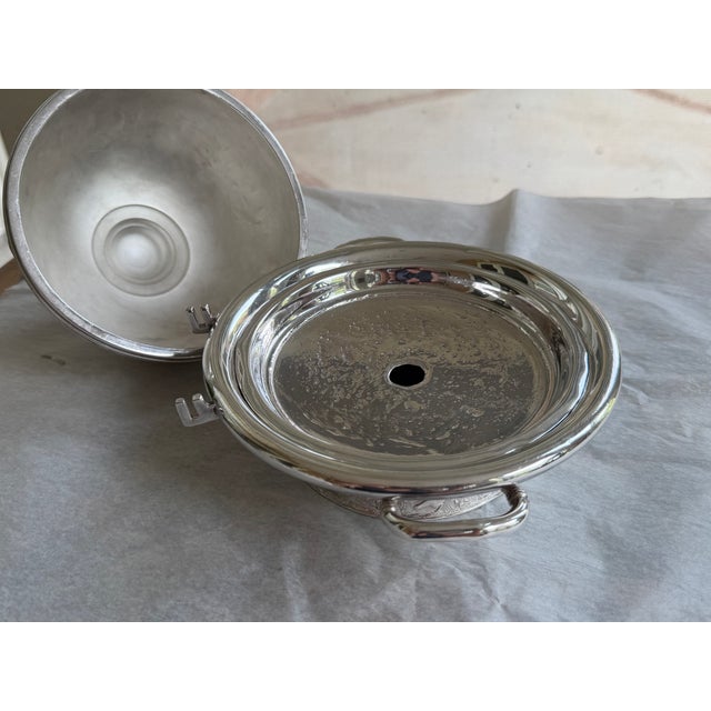 Metal Antique Rogers Smith & Co. Silver Plate Ice-Cooled Butter Server With Dome, No. 4946, C. 1900 For Sale - Image 7 of 8