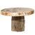 Petrified Wood Coffee Table With Round Top and Beige and Black Colors For Sale - Image 10 of 10