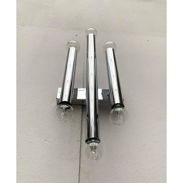 Mid-Century Space Age Chrome Wall Lamp For Sale - Image 10 of 18