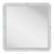 Fleur Home Carnival Gras Square Mirror in Pelican Gray, 32.5x32.5 For Sale