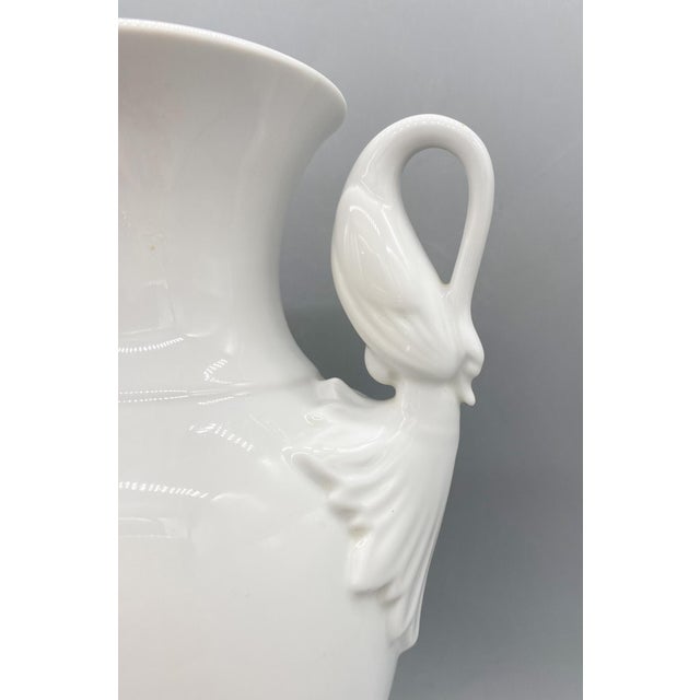 MidCentury Alboth & Kaiser/ Alka Kunst White Porcelain Urn Vase With