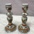 Gorgeous vintage Delft Polychomatic candle stick holders! They would match very nicely with the delft vases listed before...
