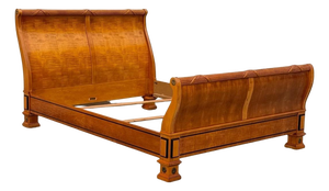 Thomasville Grand Classics Neoclassical Empire Queen Size Maple Wood Sleigh Bed