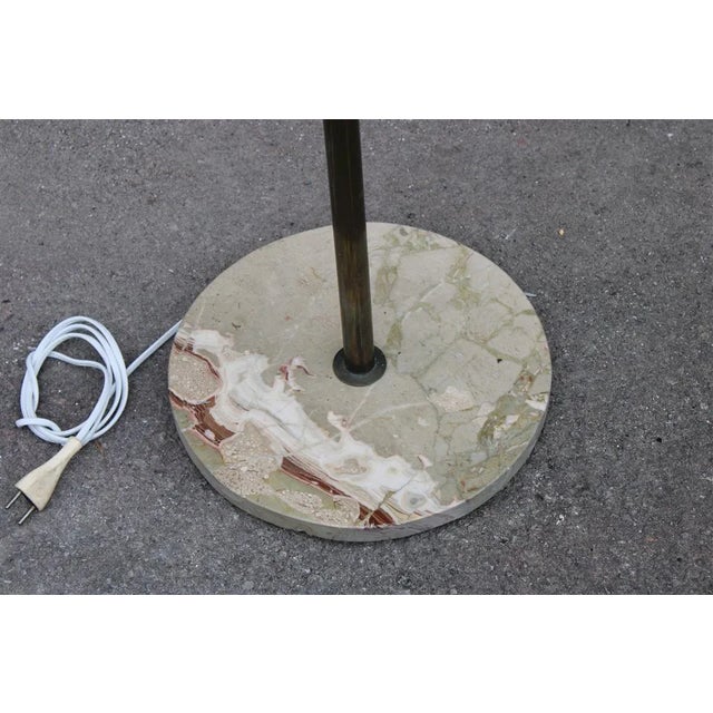 italian Floor Lamp in Brass and Glass, 1950 For Sale - Image 14 of 16