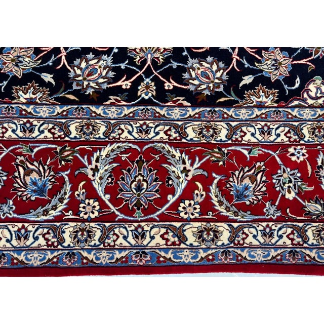 Persian Persiann Isphahan , 6'8" X 10'6" For Sale - Image 3 of 5