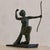 A 1930s French Art Deco bronze sculpture of Diana, the Roman goddess of the hunt. Cast in bronze with a dark patina, the...