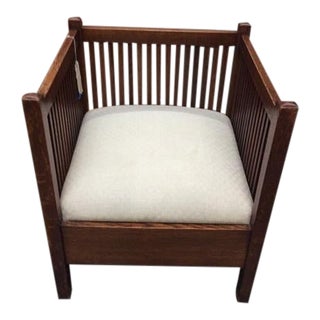 Arts & Crafts Slat Back Armchair For Sale