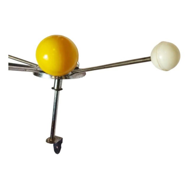 Spanish Vintage Wall Coat Rack with Colored Balls, 1960s For Sale - Image 6 of 18
