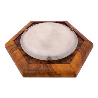 Art Deco Ceiling Lamp, Poland, 1950s For Sale