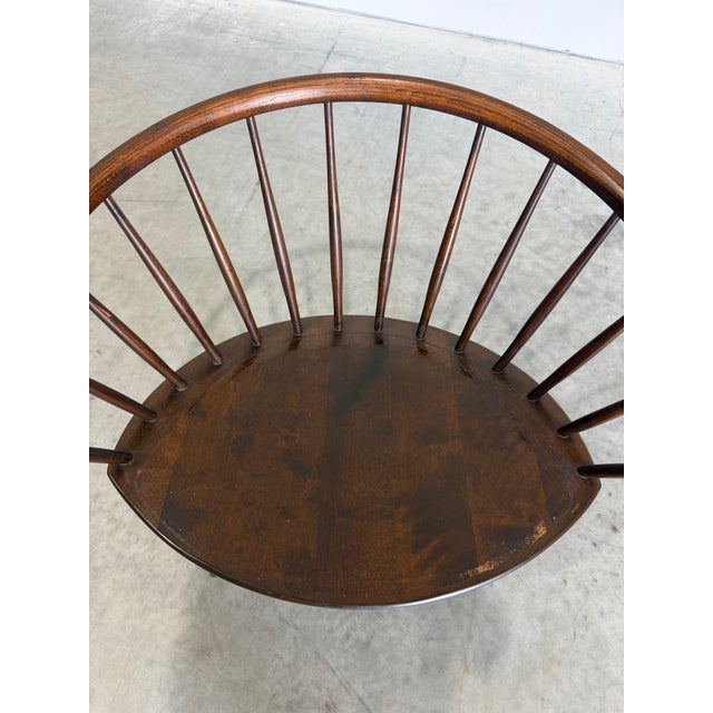 Yngve Ekström Arka Attrb Spindle Chair, Sweden c.1950’s For Sale - Image 9 of 12
