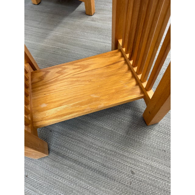 Michael's Furniture Company Mission Style Oak Nighstands, a Pair For Sale - Image 9 of 15