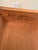 John Widdicomb Ornate writing desk has a black painted finish with gold trim and cabriole legs. Piece features a tan...