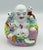 1920s Chinese Buddha Famille Rose Porcelain Hotei Laughing Buddha W/ 5 Children For Sale - Image 4 of 8