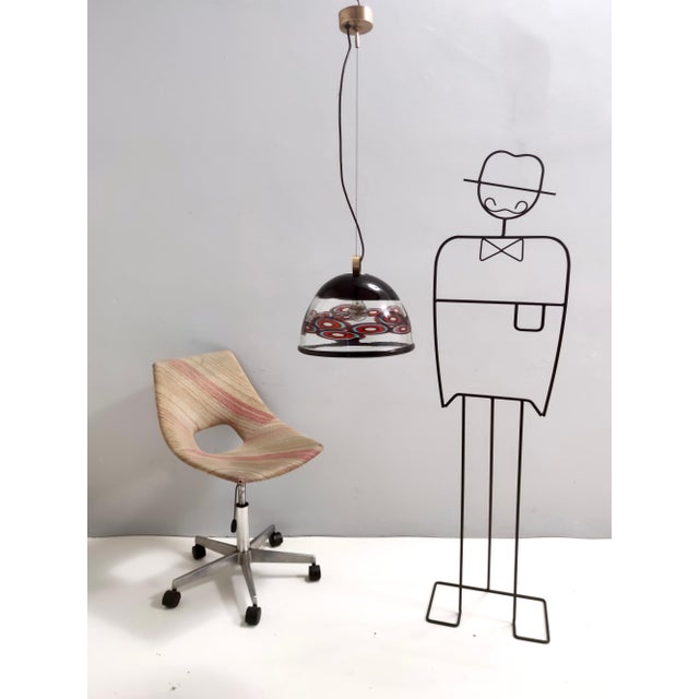 Made in Italy, 1960s. It is made by the prestigious glass makers Barovier & Toso. Usually this kind of pendant (this...