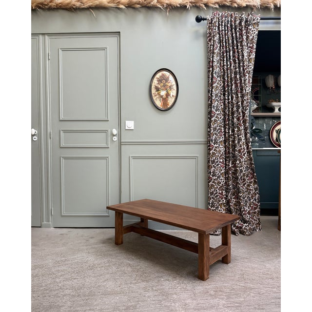 This small farmhouse coffee table reinterprets the classic style of country tables in a low format. Its robust...