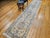 Textile Fine Tabriz Runner, Hand-Knotted Wool & Silk, Floral Medallion Pattern, Ivory & Pale Sage, 3x13 For Sale - Image 7 of 15