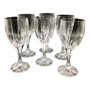 Mikasa Berkeley Crystal Water Goblets-Set of 6