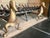 Claude Lalanne 1970s French Mid-Century Modern Stylized Brass Duck Andirons - A Pair For Sale - Image 4 of 10