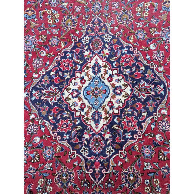 Large Vintage Keshan Rug, 1980s For Sale - Image 6 of 8