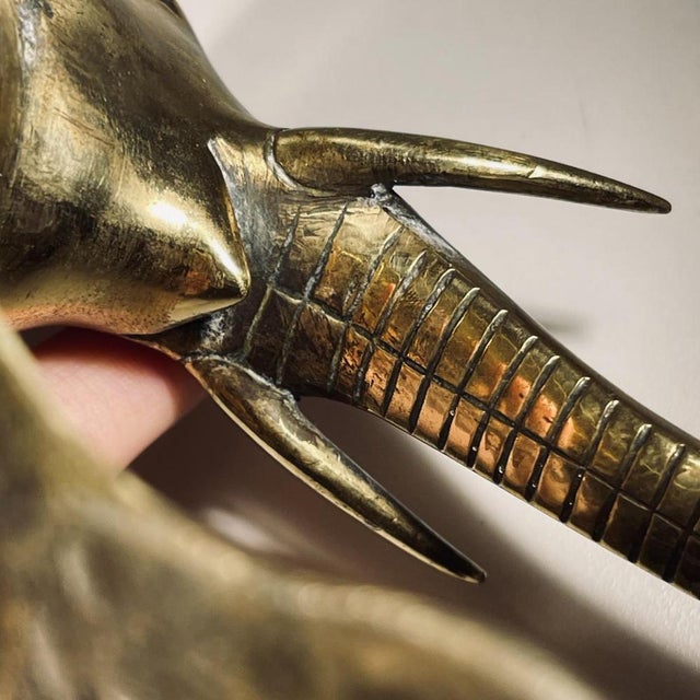 Door Knocker in Bronze Elephant Sculpture For Sale - Image 5 of 14