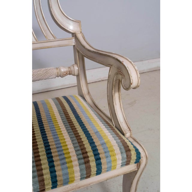 Councill Craftsmen Neoclassical Painted Finish Armchair For Sale - Image 12 of 16