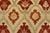 Beige Suzani Rug 6’7” X 7’9” Beige Wool Hand-Knotted Oriental Carpet For Sale - Image 8 of 12