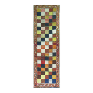 Zabihi Collection Vintage Persian Gabbeh Runner