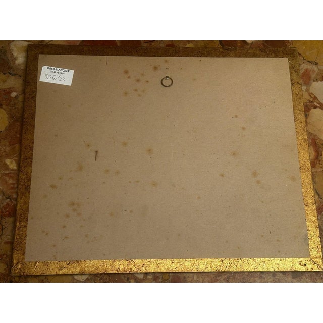 Jean Clerté, Abstract Composition, Proof 52/120,1965, Engraving, Framed For Sale - Image 6 of 15