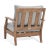 Wood Martinique Wood Patio Armchair - Natural/Grey For Sale - Image 7 of 11