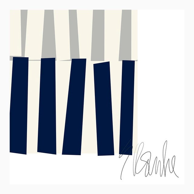 Not Yet Made - Made To Order Color Rhythm in Blue Fine Art Print 40" X 50" by Liz Roache For Sale - Image 5 of 6