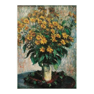 1977 After Claude Monet "Vase of Chrysanthemums", Large Full-Color Print