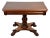 1900s Antique American Empire Solid Mahogany Flip-Top Game Table / Console Table For Sale