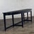 Mid 20th Century Mid-20th Century Transitional Monumental Mahogany Demilune Console Table Black Painted Finish For Sale - Image 5 of 12