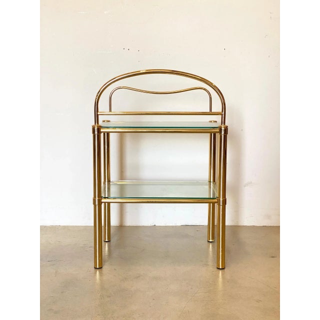 Brass Bedside Tables, 1980s, Set of 2 For Sale - Image 4 of 9