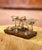 Early 20th Century Early 20th Century English Brass Postal Scale With Weights on Oak Base For Sale - Image 5 of 9
