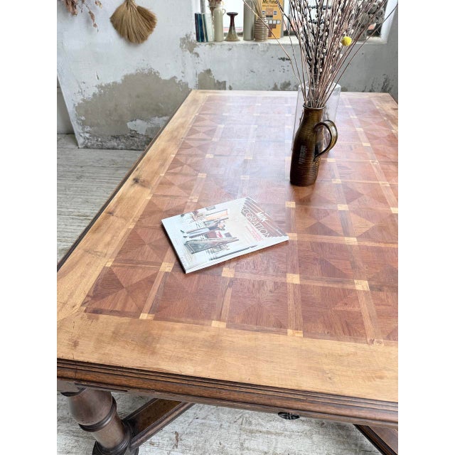 Louis XIV Oak Table, 1900s For Sale - Image 17 of 18