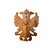 Late 20th Century Shield Double Headed Eagle Hand Carved Wood With Sword Plaque Vintage Coat Arms For Sale In Tulsa - Image 6 of 6