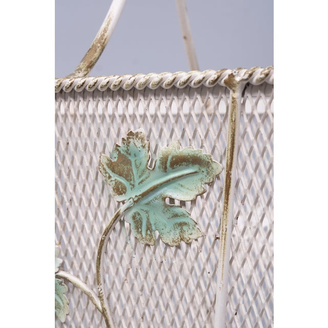 Mid-Century Modern Wrought Iron Snail Umbrella Stand, France, 1959 For Sale - Image 3 of 14