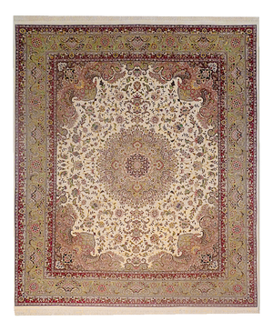 Chinese Rug in Silk, 1990s
