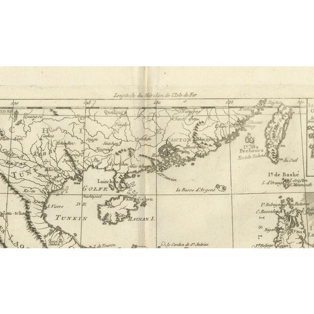 Copper Antique Map of Indo-China, 1780s For Sale - Image 8 of 9