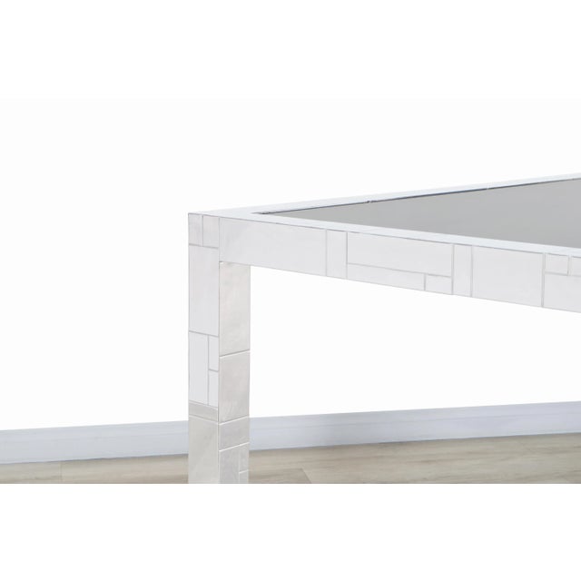 Vintage “Cityscape” Chrome Dining Table by Paul Evans for Directional, 1970s For Sale - Image 9 of 13