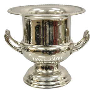 Vintage Regency Style Silver Plated Trophy Cup Urn Champagne Chiller Ice Bucket