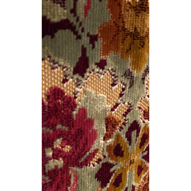 Vintage Hand Loomed Italian Velvet For Sale - Image 9 of 11