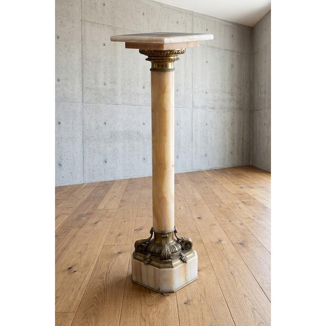 19th Century Empire Onyx Column with Ormolu Collar, 1870 For Sale - Image 16 of 18