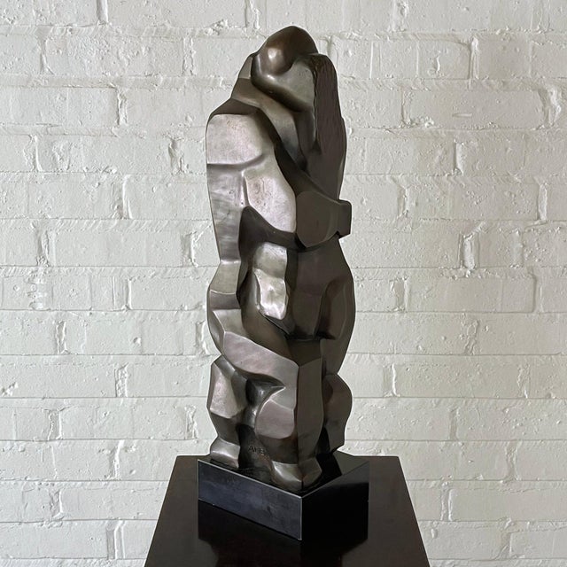 Irving Amen "The Embrace" Bronze Sculpture For Sale - Image 9 of 10